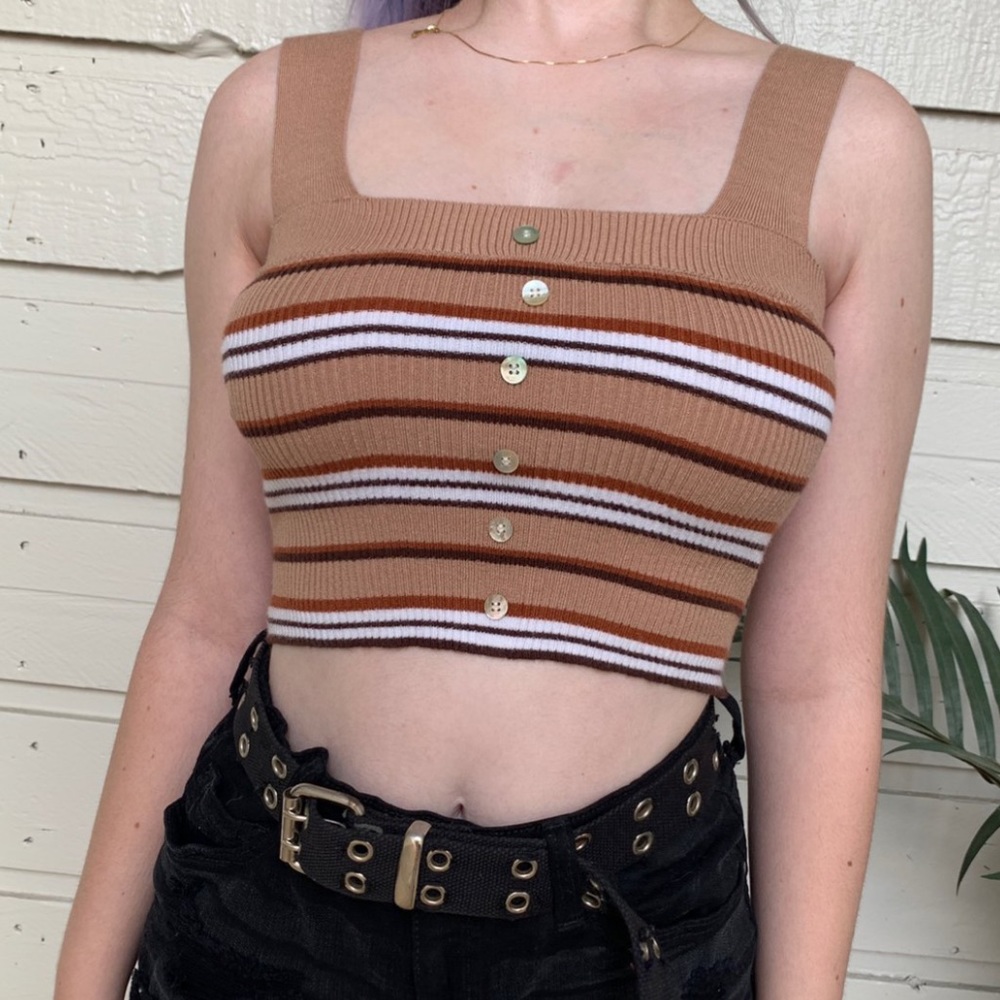 Brand New w Tags Pacsun Beige Crop Top
